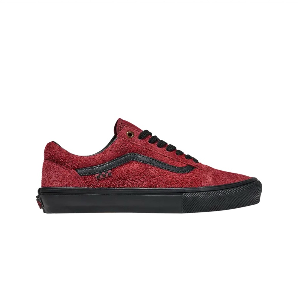 Vans Skate Old Skool 'Hairy Suede - Burgundy Red'